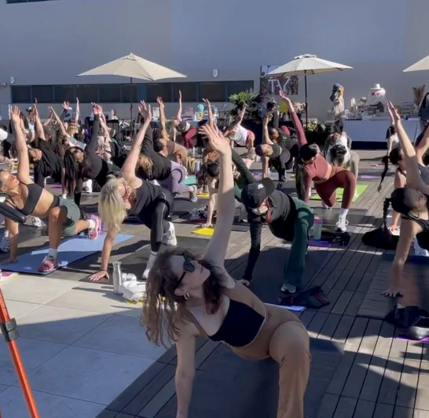 Rooftop Yoga Session